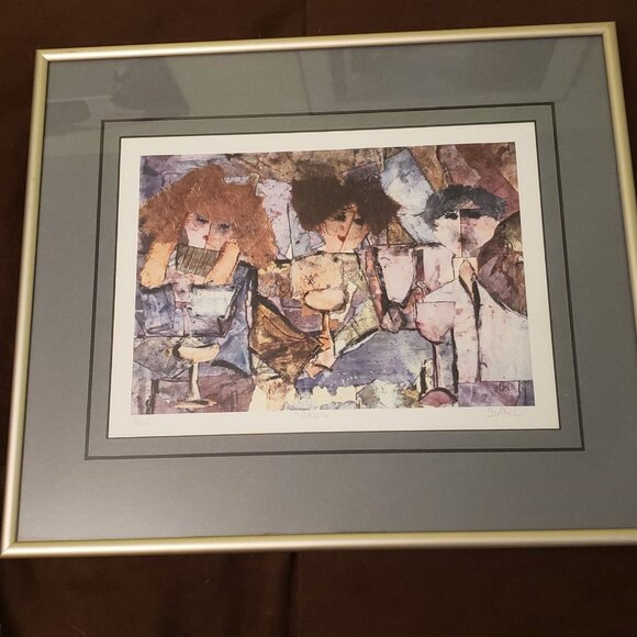 Catherine Heno Suffel Signed/Framed Prints 16 X 20 Cheers Let's Do‎ Lunch 8/500 - Picture 14 of 16